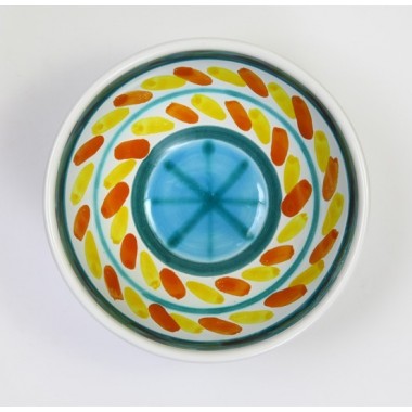 Sicilian round ceramic Appetizers Plate de simone pottery Segesta BUFSG Sicilian round ceramic Appetizers Plate de simone pottery Segesta BUFSG